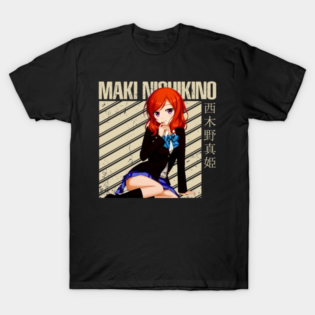 Maki Nishikino's Musical Brilliance Tee T-Shirt by Tosik Art1